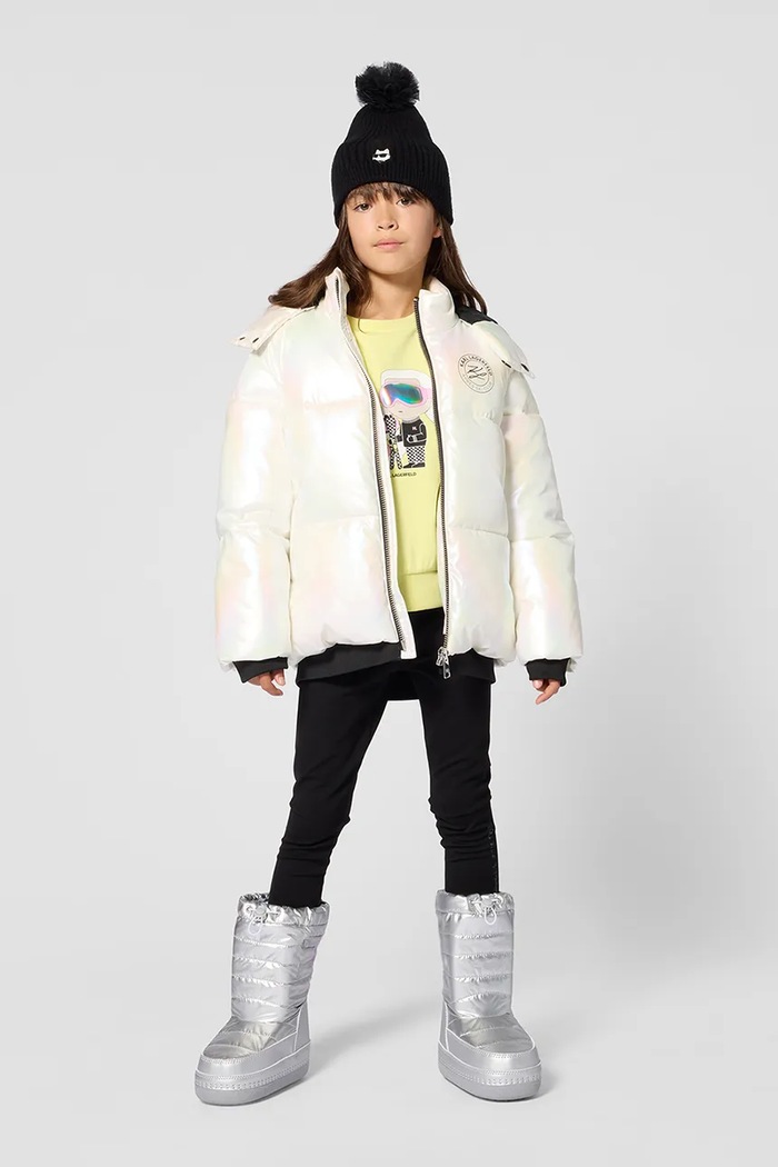 Mikina dětská s bavlnou Karl Lagerfeld Z31318.114.150 žlutá