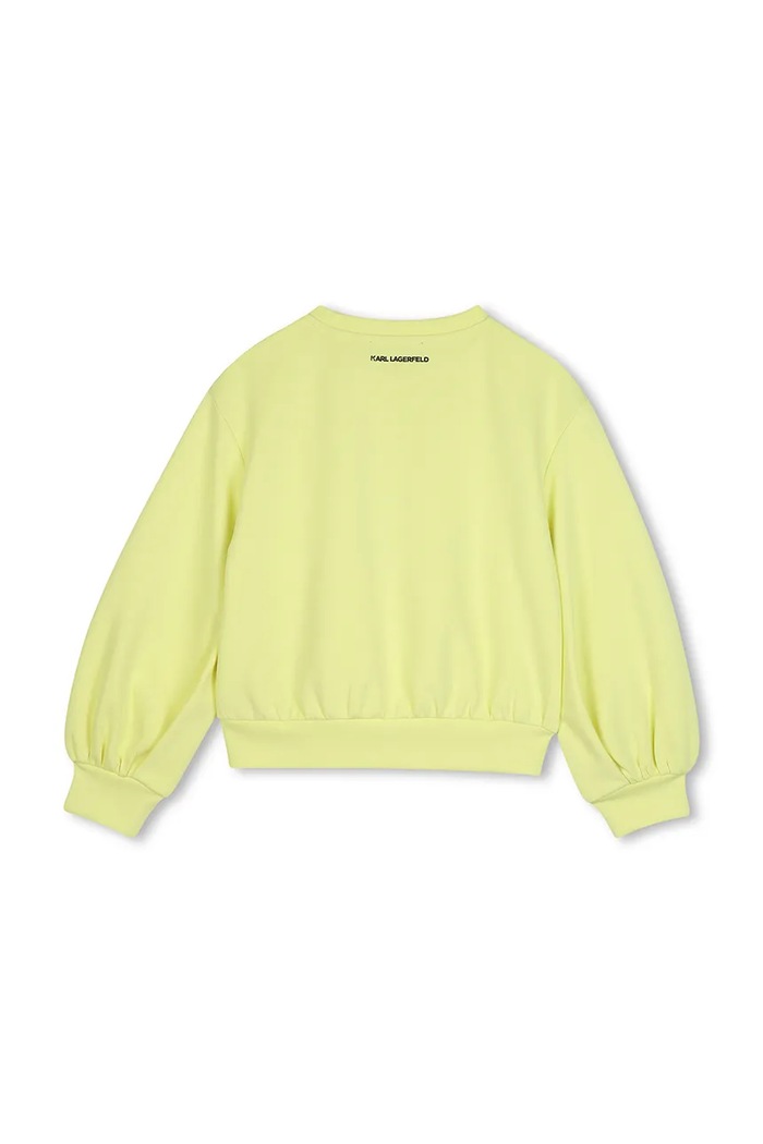 Karl Lagerfeld Mikina dětská s bavlnou Z31318.114.150 žlutá AW26