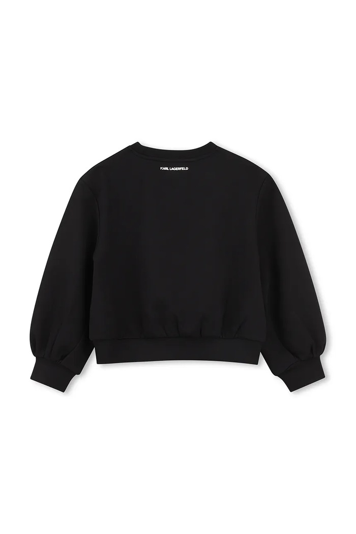 Karl Lagerfeld Mikina dětská s bavlnou Z31318.114.150 černá AW26