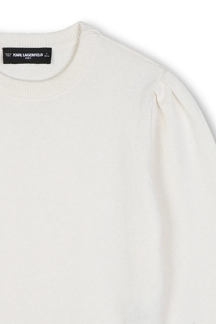 Bluza dziecięca z dodatkiem kaszmiru Karl Lagerfeld Z31324.156.162 beżowy
