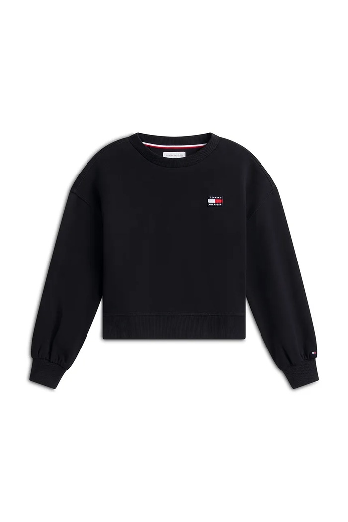 Tommy Hilfiger bluza dziecięca bawełniana z elastanem KG0KG09604.80.122.9BY2 granatowy AW26