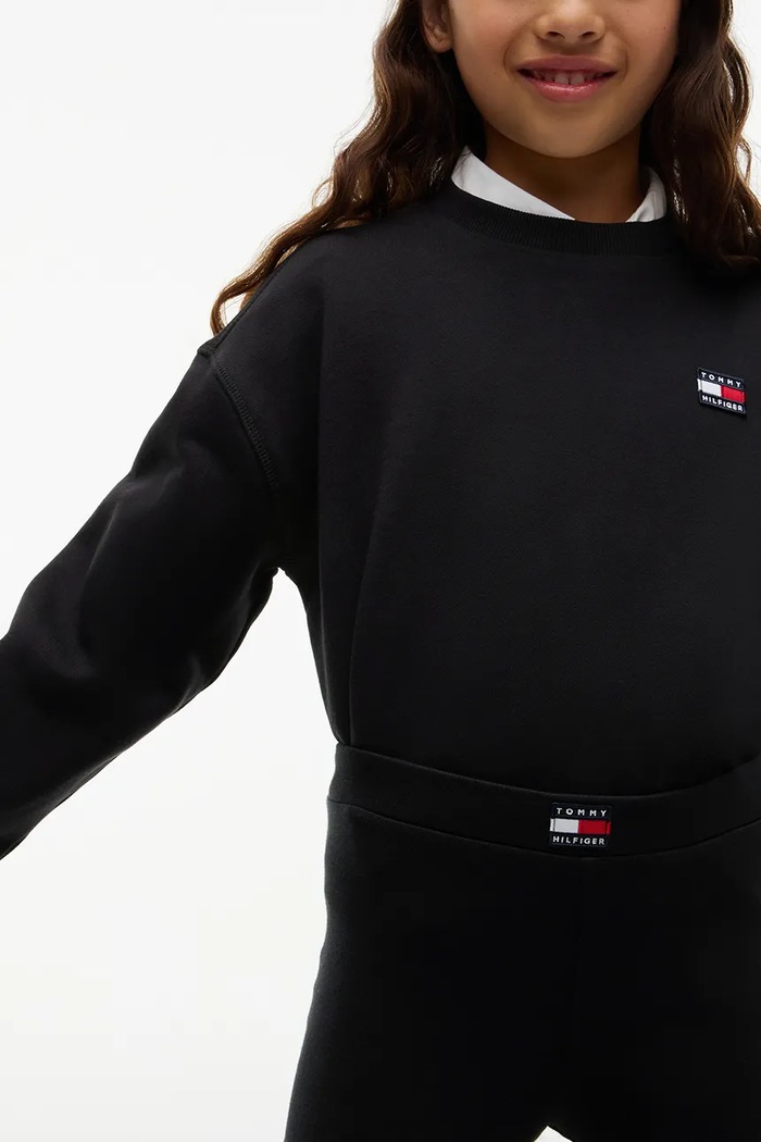 Tommy Hilfiger bluza dziecięca bawełniana z elastanem granatowy KG0KG09604.80.122.9BY2