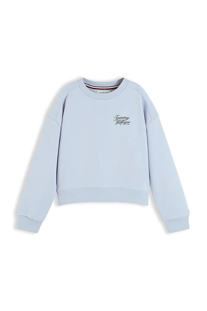 Tommy Hilfiger Bluza dziecięca z bawełną KG0KG09572.128.176.9BY2 niebieski AW26