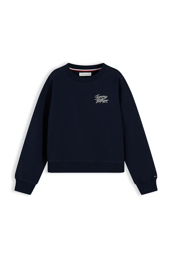 Tommy Hilfiger Bluza dziecięca z bawełną KG0KG09572.128.176.9BY2 granatowy AW26