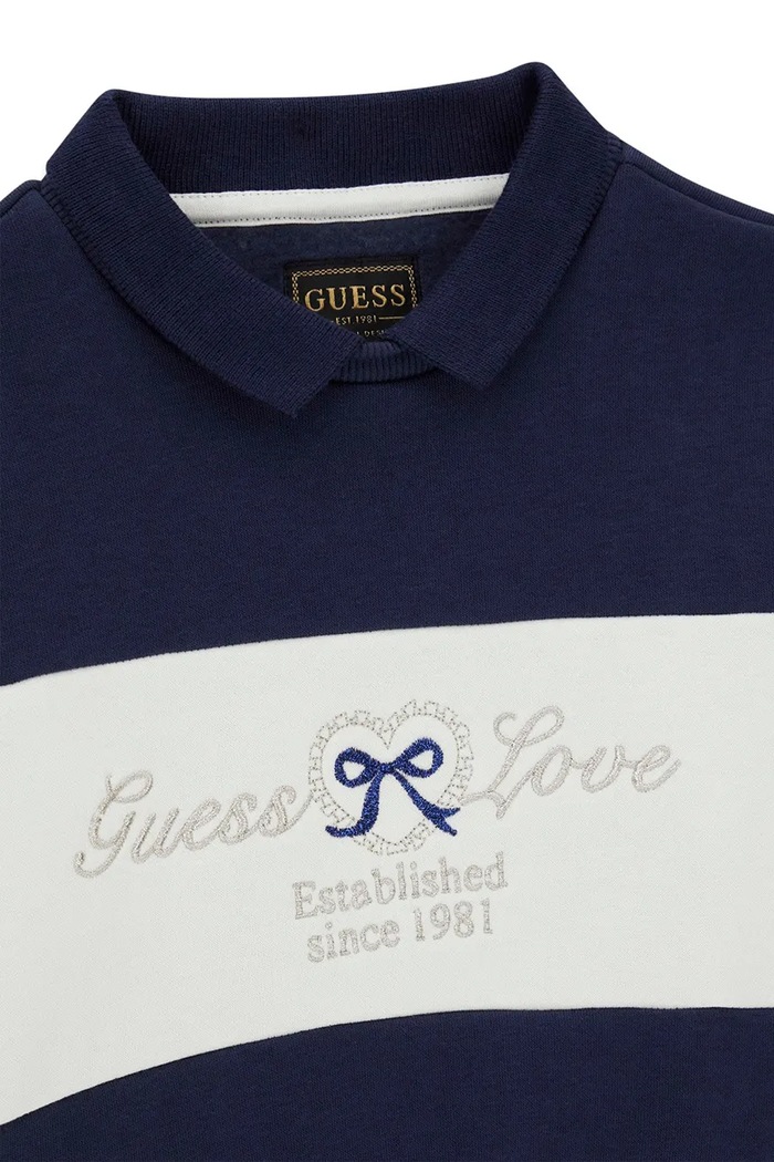 Dziewczynka Guess Bluza dziecięca bawełniana K6BQ05.K5901.9BY2 granatowy
