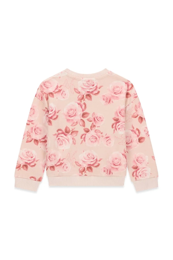 Guess Bluza dziecięca bawełniana K6BQ04.K5896.9BY2 różowy AW26