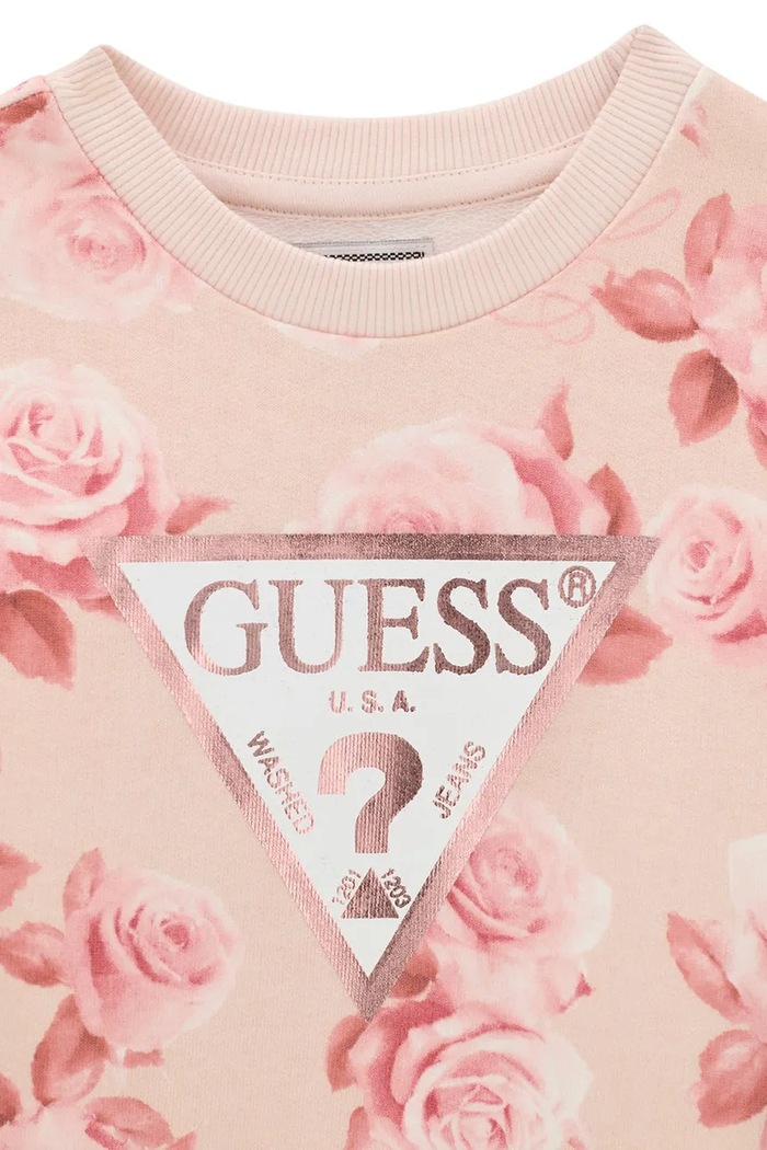 Dziewczynka Guess Bluza dziecięca bawełniana K6BQ04.K5896.9BY2 różowy