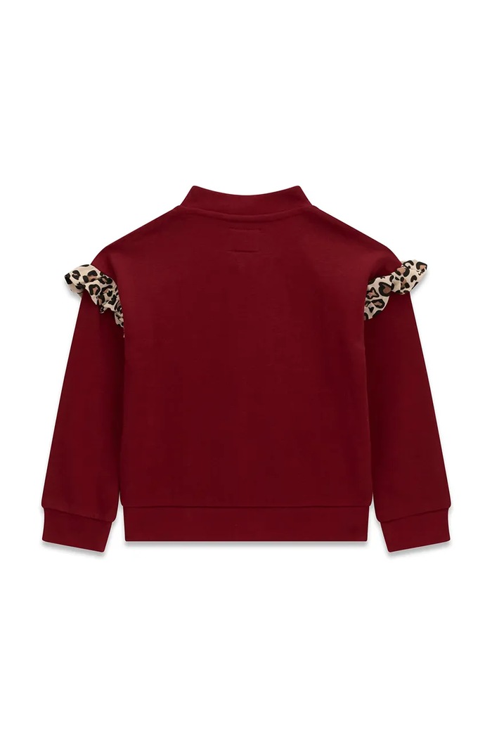 Guess Bluza rozpinana dziecięca bawełniana K6BQ03.K5895.9BY2 bordowy AW26