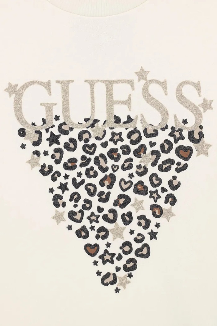 Dziewczynka Guess Bluza dziecięca bawełniana K6BQ01.K5893.9BY2 beżowy