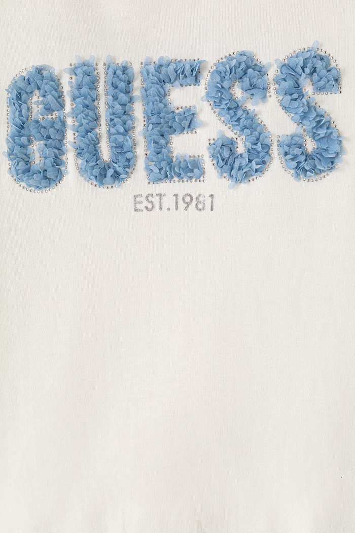 Dziewczynka Guess Bluza dziecięca bawełniana J6BQ09.K6096.9BY2 beżowy