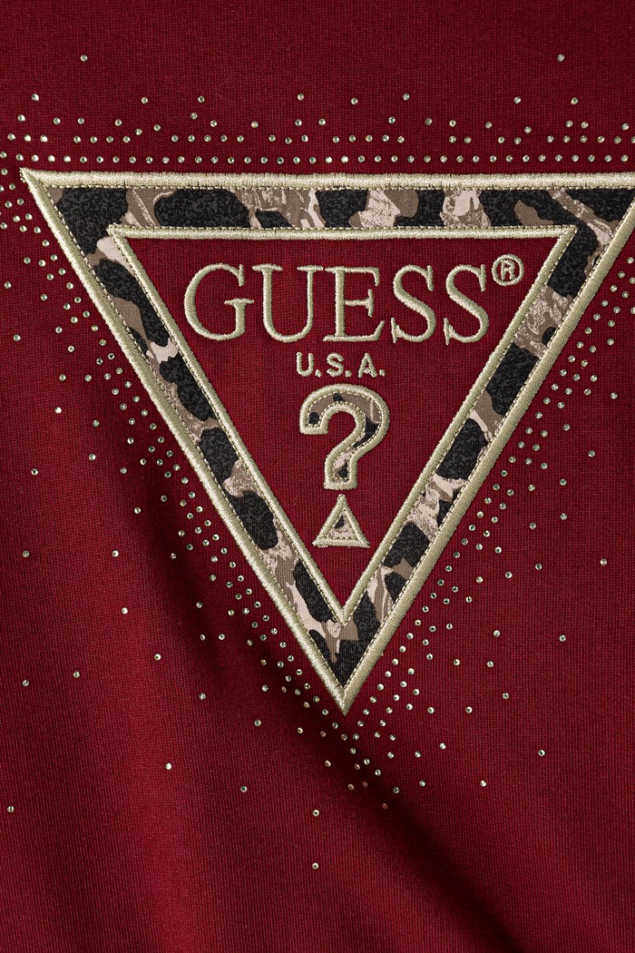 Девочка Guess Кофта для детей из хлопка J6BQ07.K6093.9BY2 бордо