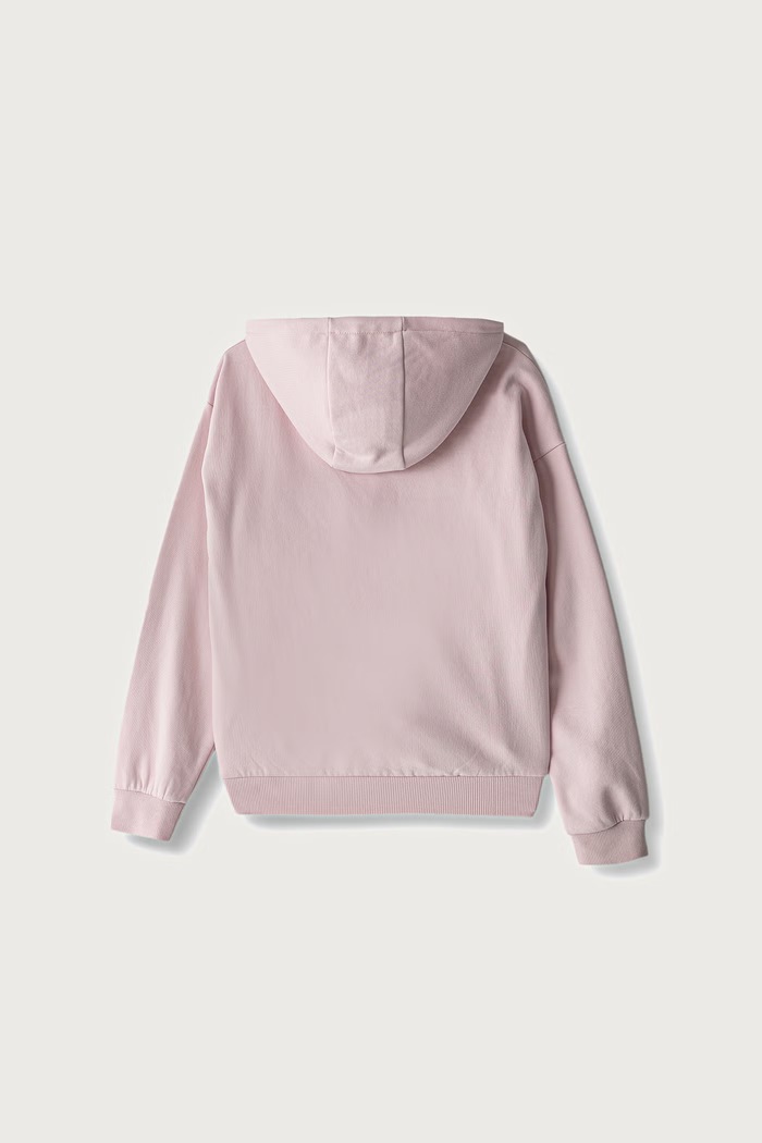 Guess mikina s kapucí dětská s bavlnou J6BQ06.K6091.9BY2 růžová AW26