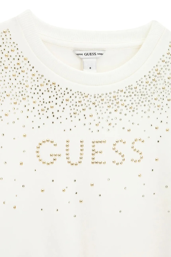 Κοριτσίστικα Guess Μπλούζα παιδική βαμβακερή J6BQ02.K6084.9BY2 μπεζ