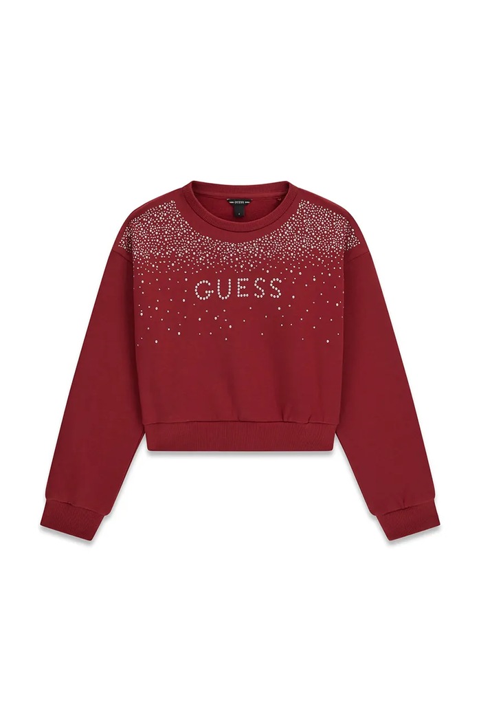 Guess Кофта дитяча бавовняна бордо J6BQ02.K6084.9BY2