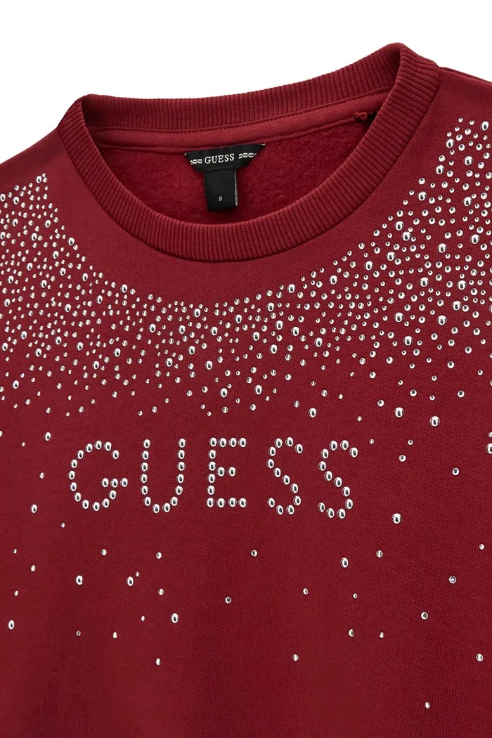 Дівчинка Guess Кофта дитяча бавовняна J6BQ02.K6084.9BY2 бордо