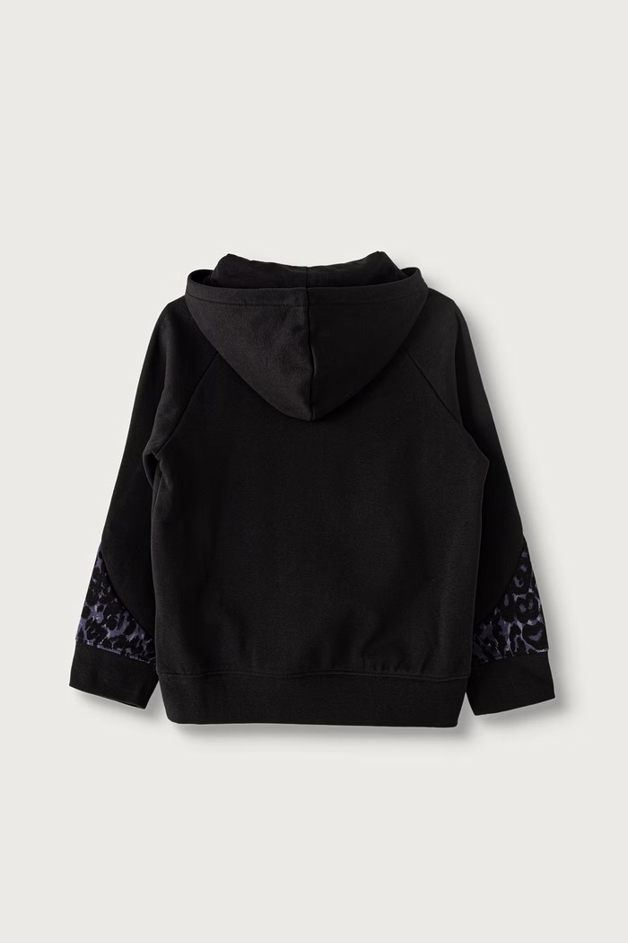 Puma bluza z kapturem dziecięca z bawełną PUMA SPORT ANIMAL Hoodie 694847 czarny AW26