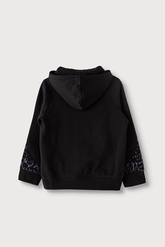 Puma bluza z kapturem dziecięca z bawełną PUMA SPORT ANIMAL Hoodie 694847 czarny AW26