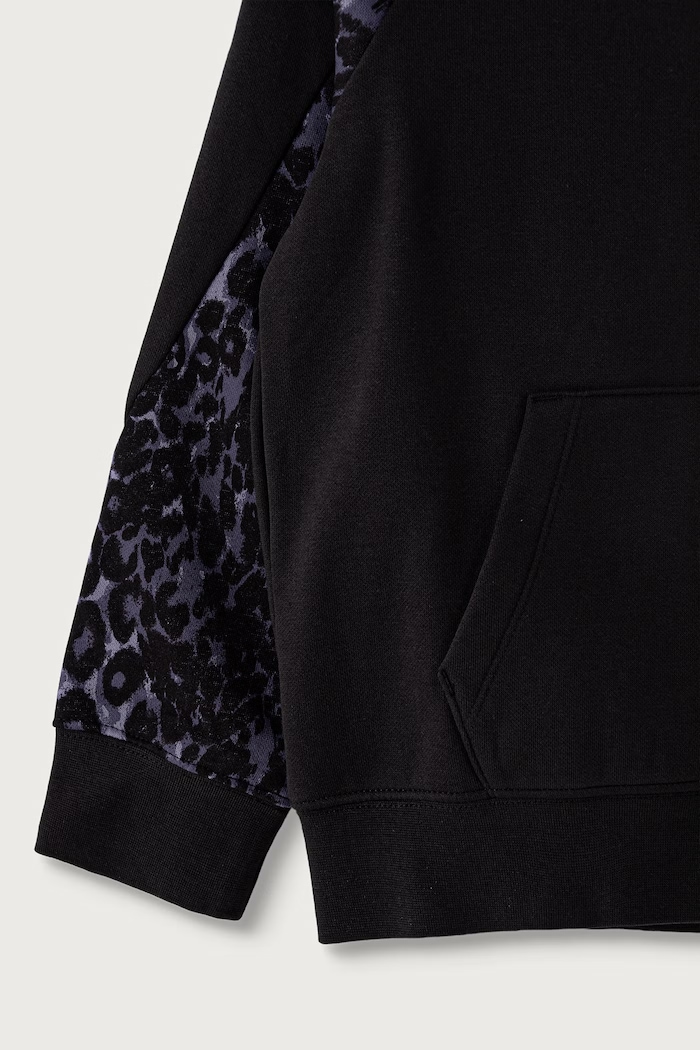 Dziewczynka Puma bluza z kapturem dziecięca z bawełną PUMA SPORT ANIMAL Hoodie 694847 czarny