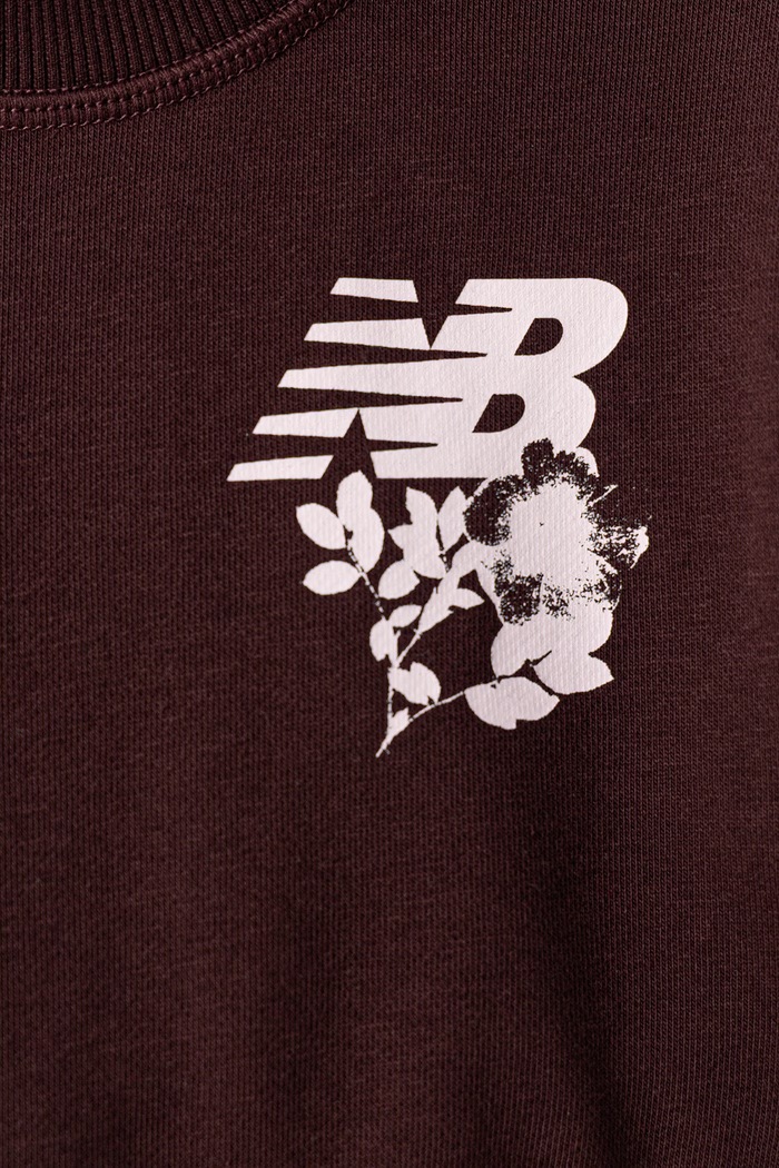 Dziewczynka New Balance Bluza dziecięca z bawełną YT62R062 fioletowy