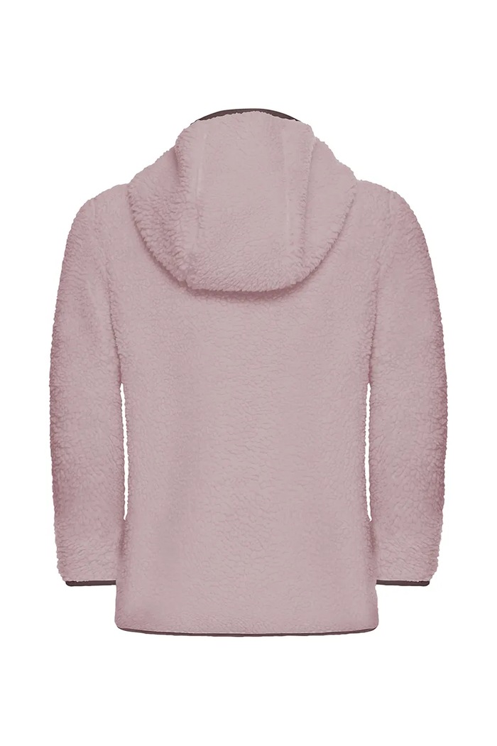Jack Wolfskin Μπλούζα με κουκούλα και κουμπιά παιδική φλις ICE CURL 1609232.104.152.9BY2 ροζ AW26