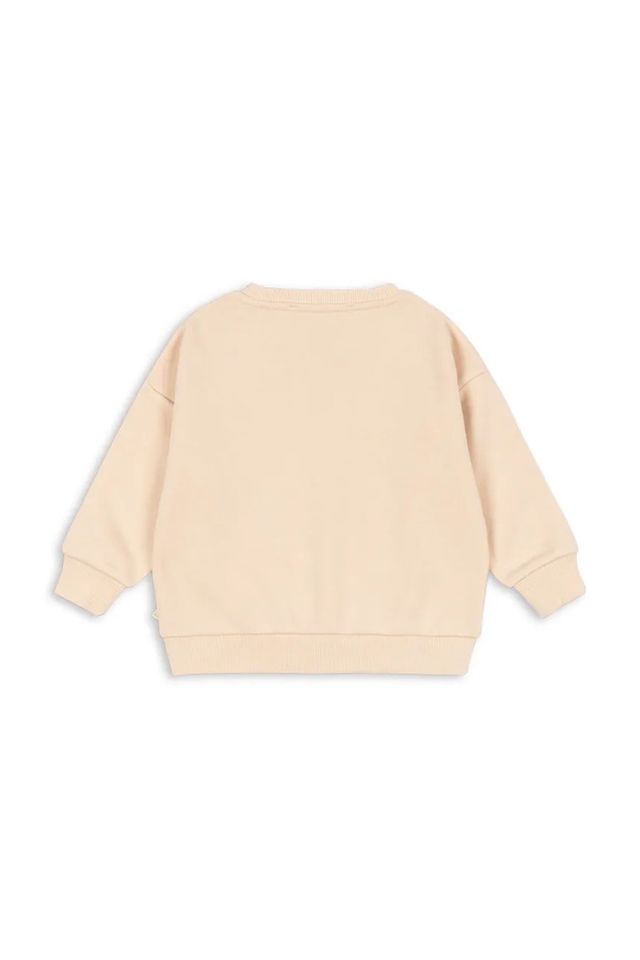 Konges Sløjd μπλούζα παιδική με βαμβάκι LOU SEQUIN SWEAT SHIRT GOTS KS106104.9BY2 μπεζ AW26