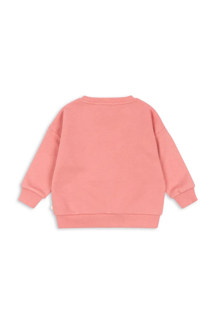 Dziewczynka Konges Sløjd Bluza dziecięca z bawełną LOU SEQUIN SWEAT SHIRT GOTS KS106104.9BY2 różowy