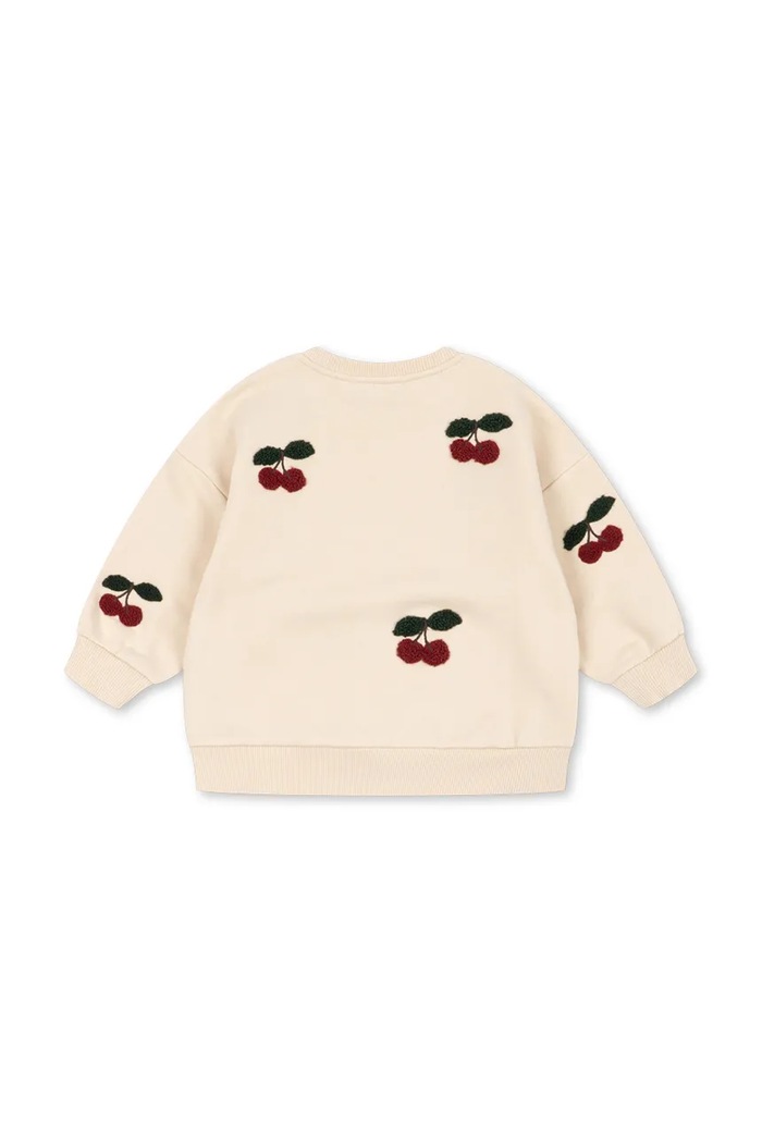 Dziewczynka Konges Sløjd bluza dziecięca z bawełną LOU SWEAT SHIRT OCS KS107618.9BY2 beżowy
