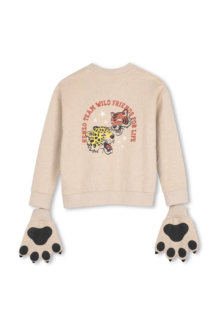 Dievča Kenzo Kids Mikina detská s bavlnou K61958.114.150 béžová