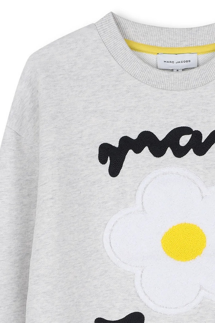 Bluza dziecięca bawełniana MARC JACOBS W61009.156 szary