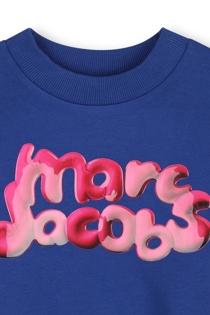 Dziewczynka MARC JACOBS Bluza dziecięca bawełniana W61008.114.150 niebieski
