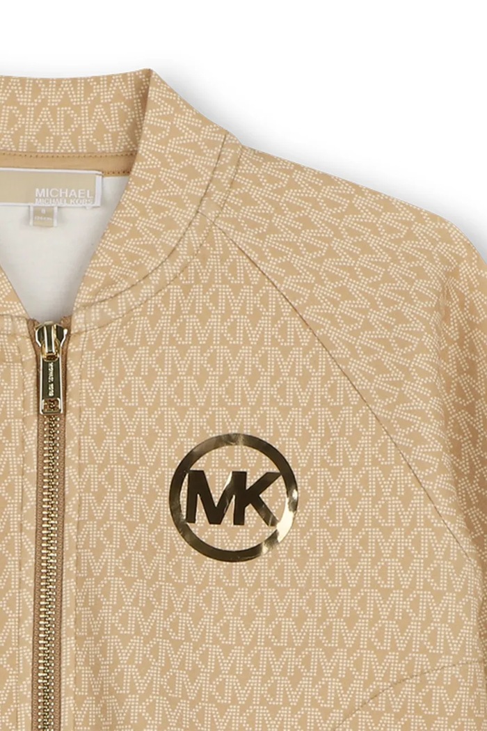 Michael Kors dukserica na zakopčavanje za djecu bež R30712.114.150