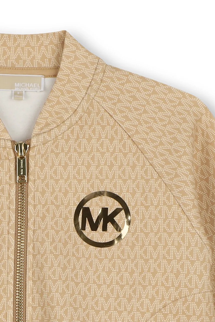 Michael Kors dukserica na zakopčavanje za djecu bež R30712.156