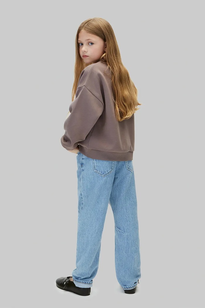 Bluza dziecięca z bawełną Calvin Klein Jeans LVCKFJB10G.9BY2 brązowy