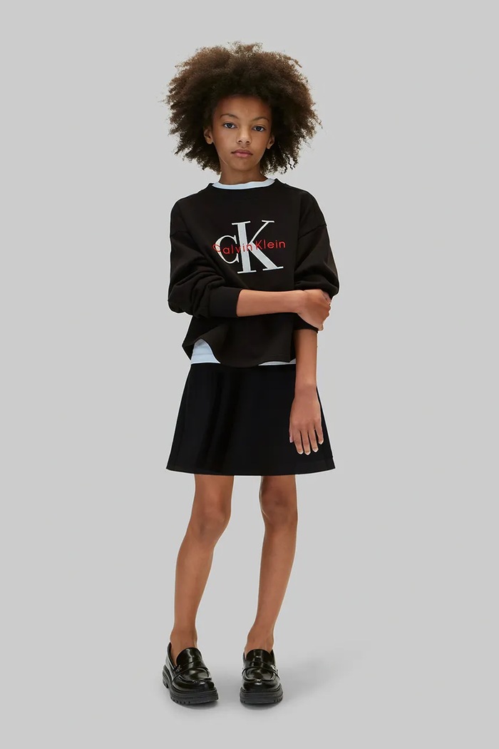 Bluza dziecięca bawełniana Calvin Klein Jeans czarny LVCKFJB09G.9BY2