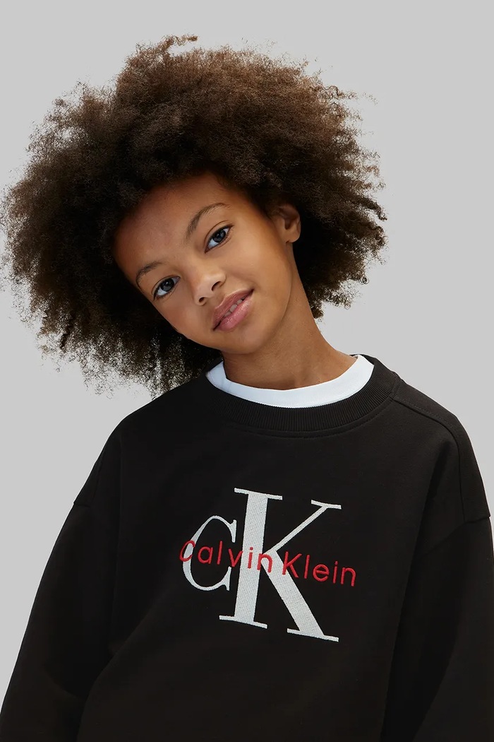 Calvin Klein Jeans Bluza dziecięca bawełniana LVCKFJB09G.9BY2