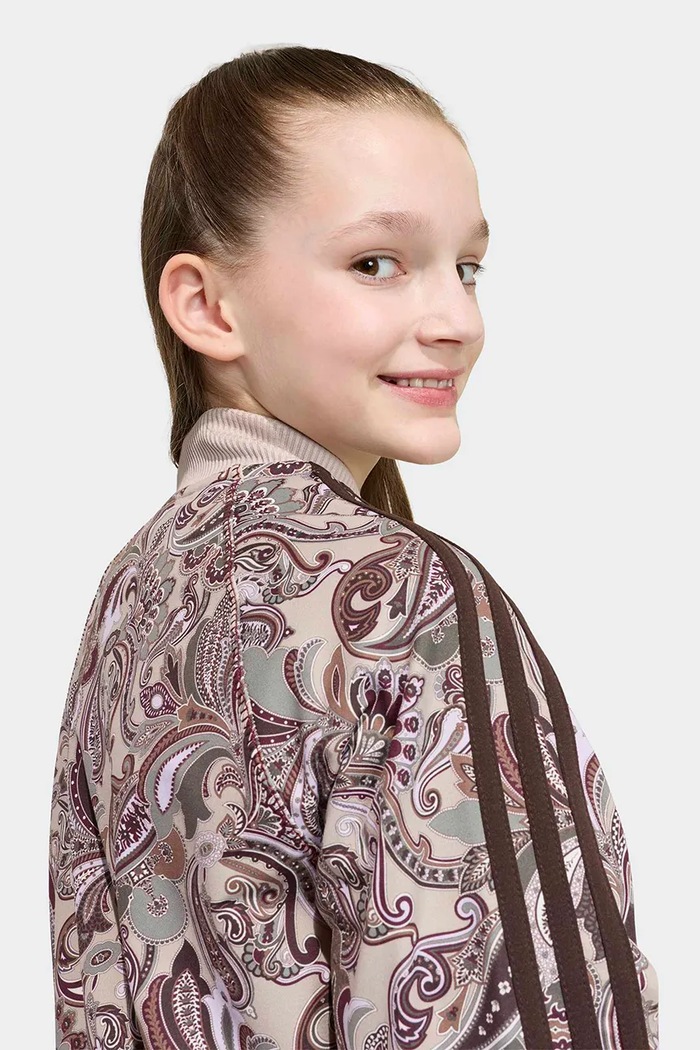 adidas Originals bluza rozpinana dziecięca brązowy KU9719