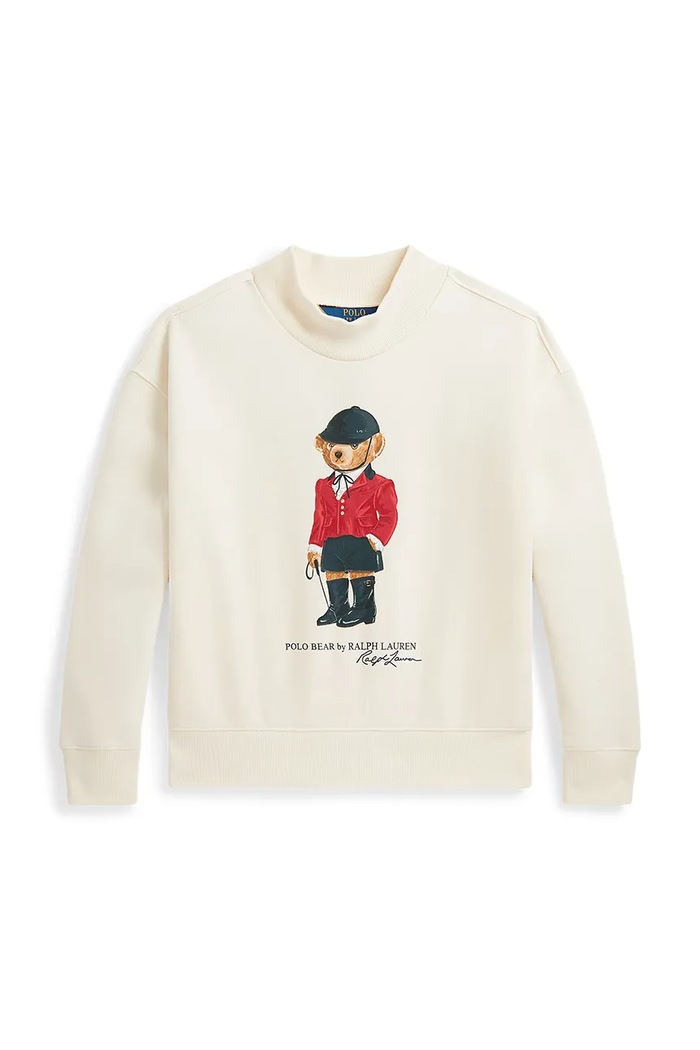 Polo Ralph Lauren Mikina detská s bavlnou 313B28482001 béžová AW26