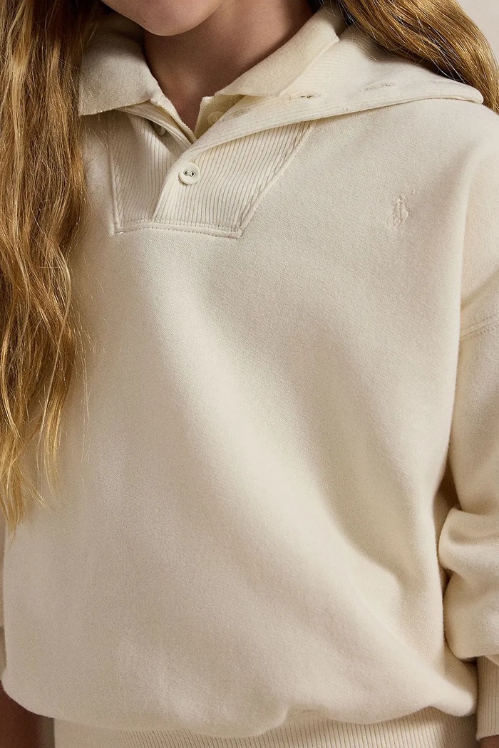 Polo Ralph Lauren dukserica za djecu s pamukom 313B26368002 bijela