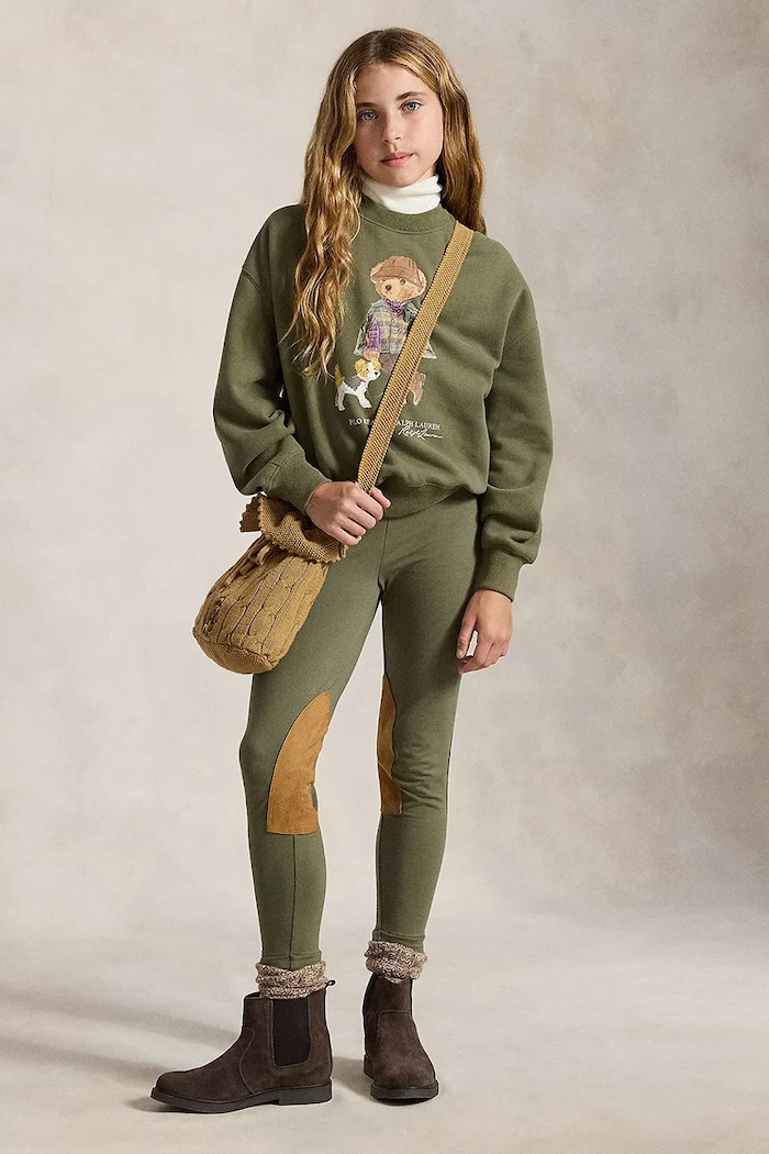 Mikina detská s bavlnou Polo Ralph Lauren zelená 313B26298001