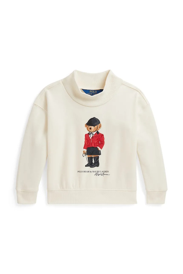 Polo Ralph Lauren Dukserica za djecu s pamukom bež 312B28482001