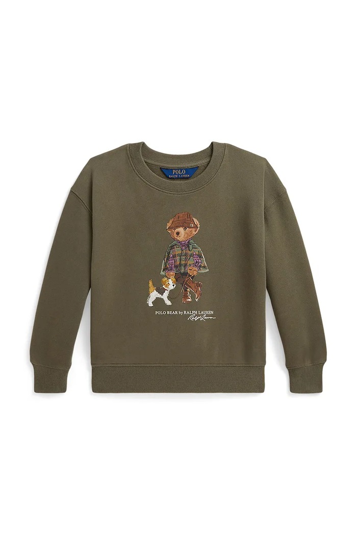 Polo Ralph Lauren Μπλούζα παιδική με βαμβάκι 312B26298001 πράσινο AW26