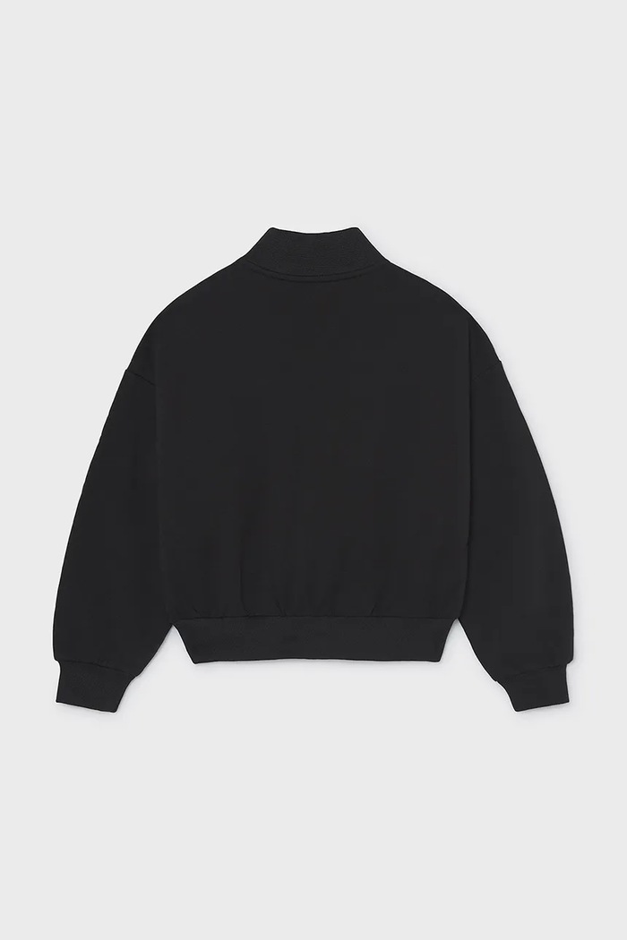 Mayoral μπλούζα με κουμπιά παιδική 7447.8E.Junior.9BY2 μαύρο AW26