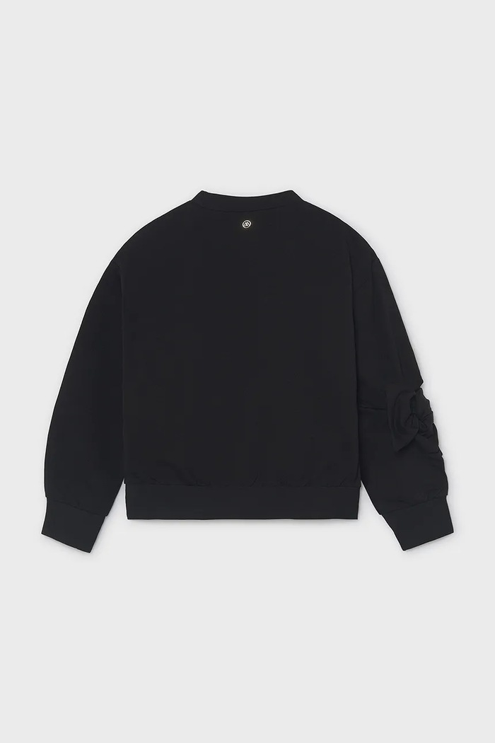 Mayoral μπλούζα παιδική με βαμβάκι 7429.8E.Junior.9BY2 μαύρο AW26