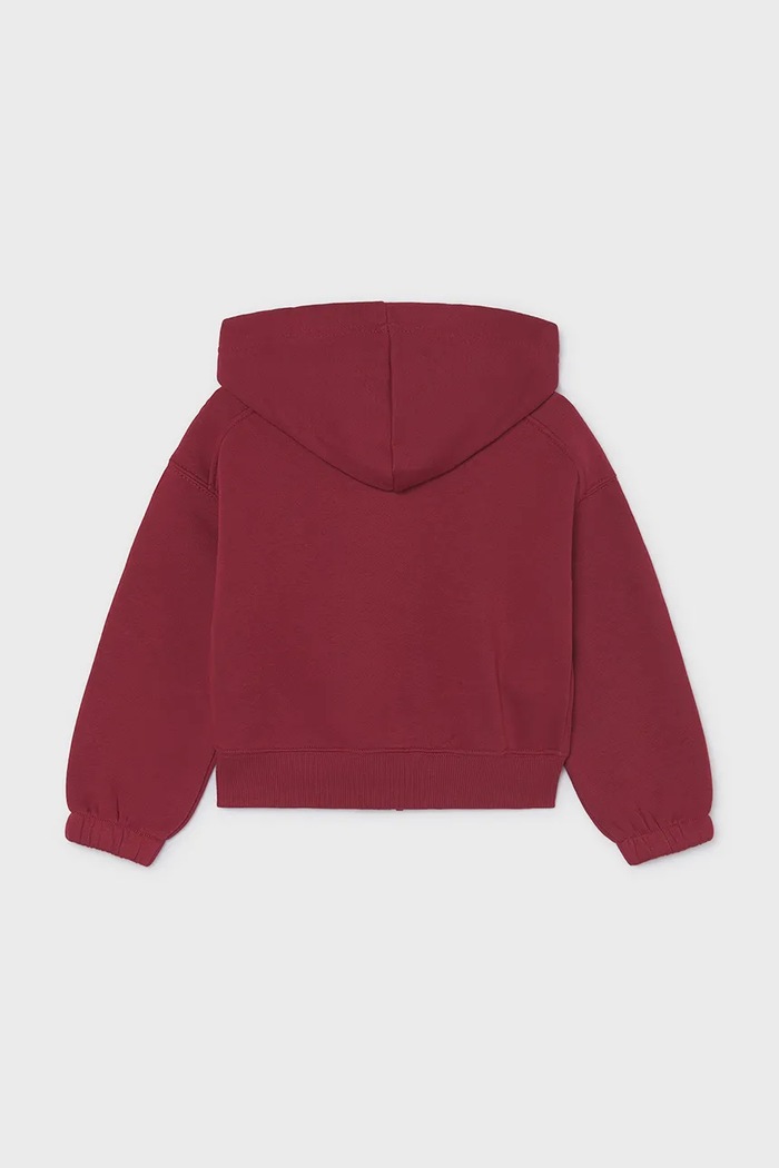 Mayoral dukserica na zakopčavanje sa kapuljačom za djecu 4423.6A.Mini.9BY2 crvena AW26