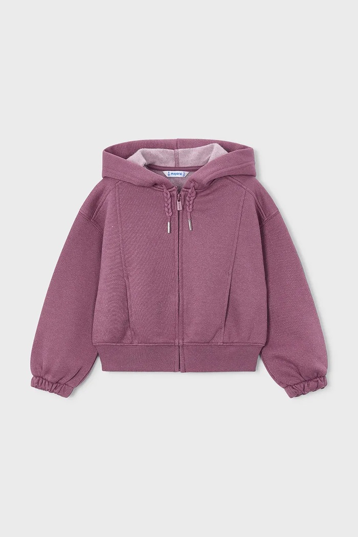 Mayoral Суичър с цип и качулка за деца 4423.6A.Mini.9BY2 виолетов AW26