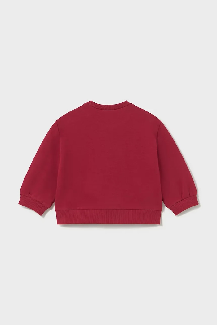 Mayoral bluza dziecięca z bawełną 2433.4B.Baby.9BY2 czerwony AW26