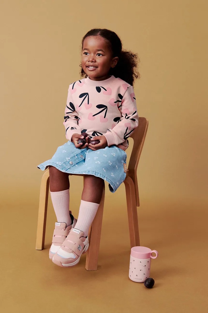 Liewood bluza dziecięca bawełniana Ridley Printed Sweatshirt różowy LW20989.G.9BY2