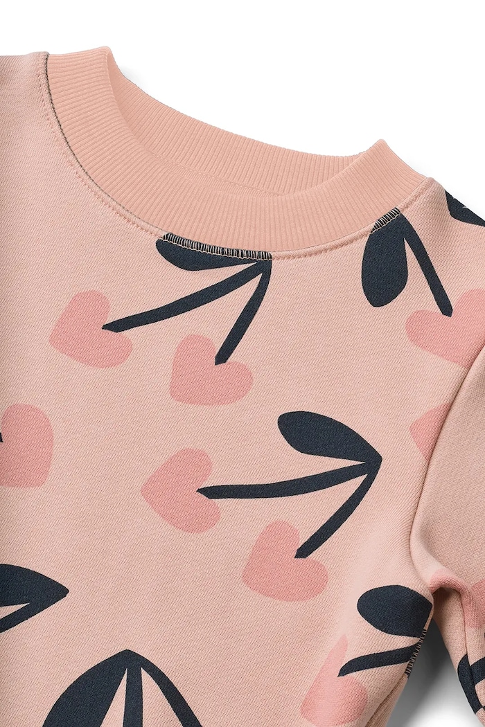 Dziewczynka Liewood bluza dziecięca bawełniana Ridley Printed Sweatshirt LW20989.G.9BY2 różowy