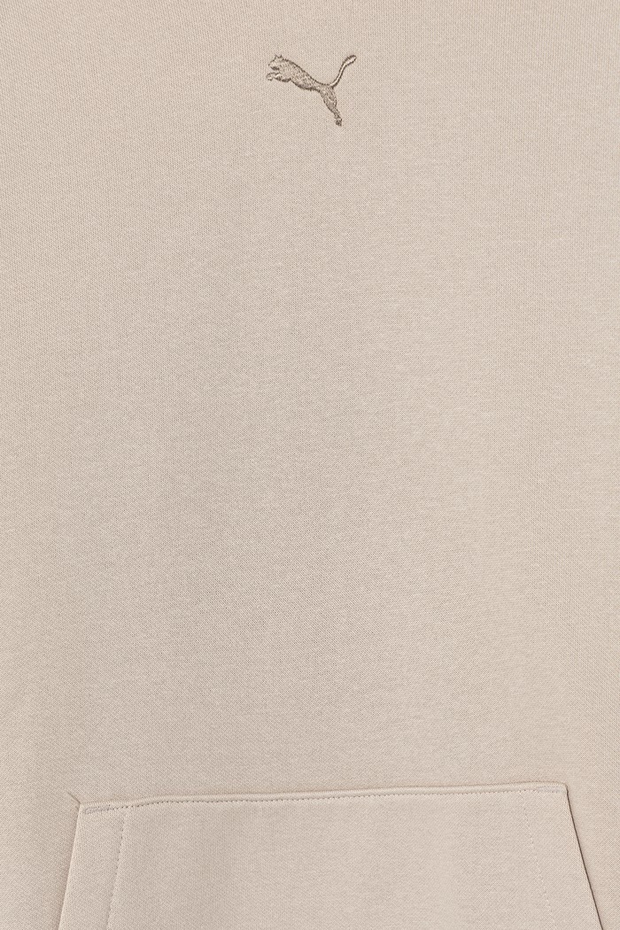 Puma bluza z kapturem dziecięca z bawełną ESS Centered Cat Logo Relaxed Hoo 692973.9BY2 beżowy AW26
