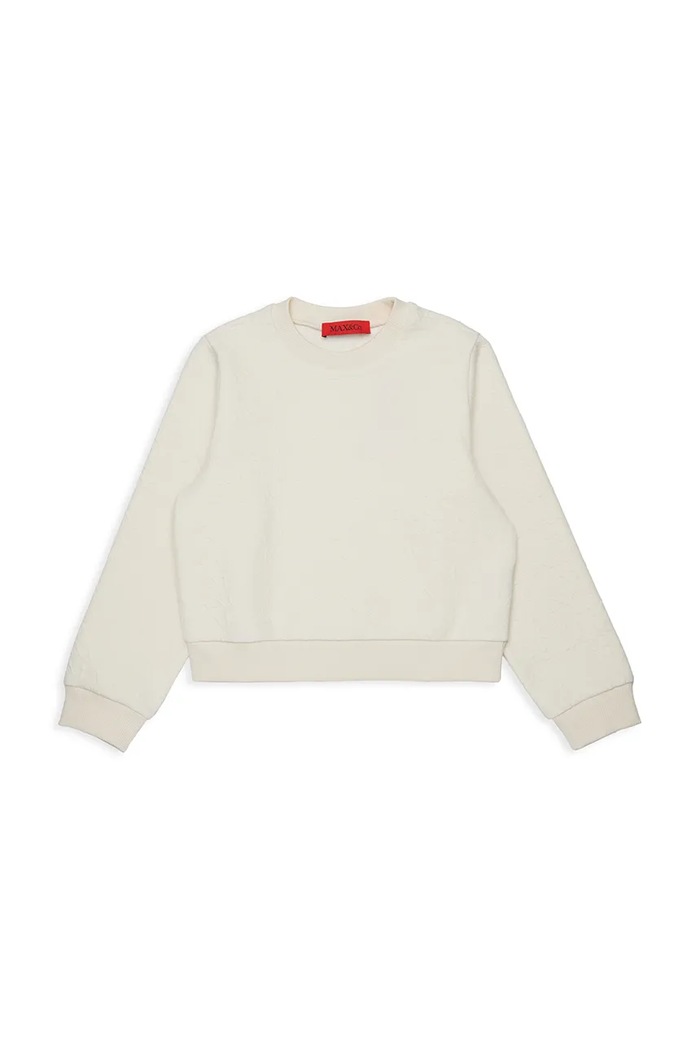 Max&Co. dukserica za djecu s pamukom MAXS26F SWEAT-SHIRT bež MX0408.MX01V